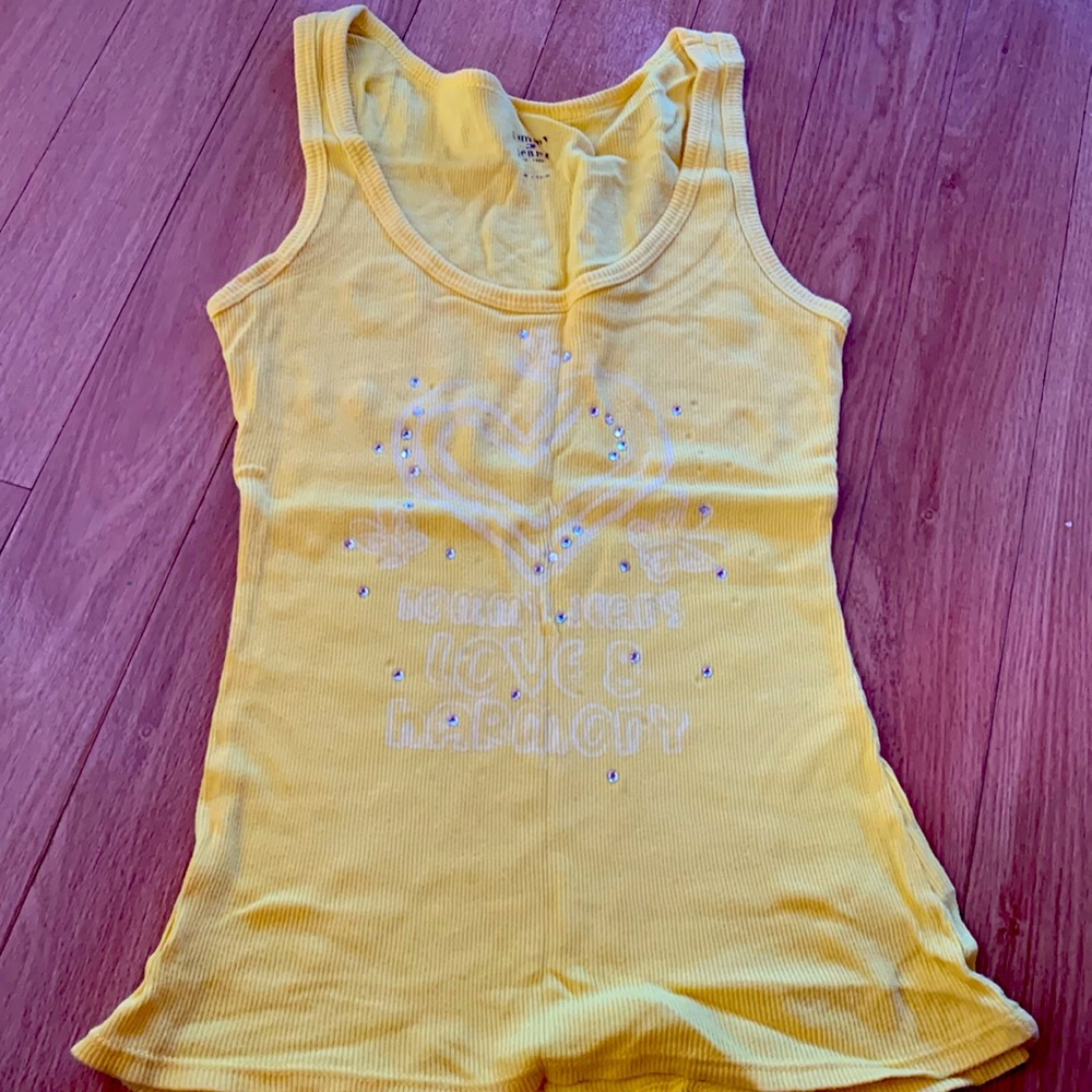 Tommy Jean yellow tank top.